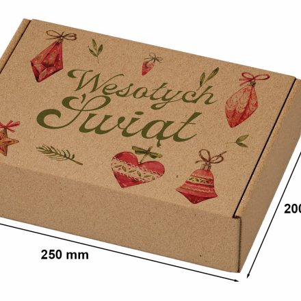 Weihnachtskarte Box 250x200x100mm Frohe Weihnachten Bombe