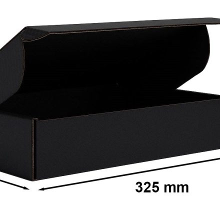 Stanzkarton 325x225x125 mm außen. schwarz, Stanzschachtel