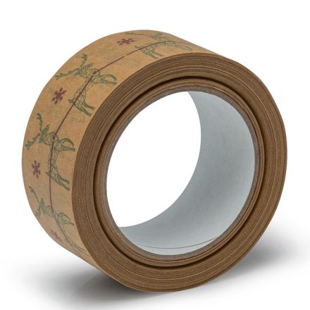 Weihnachtsband Papier Hirschgrün 48 mm x 50 m für Geschenke