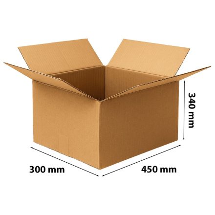 Faltkarton 450x300x340 mm A3 für das Paket InPost Größe C