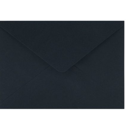 Umschläge für Einladungen C6 schwarz, dekorativ aus Papier 120 g/m2, 50 Stück.