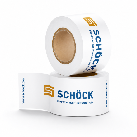 Klebeband zum Verpacken mit logo Hotmelt 48 mm x 54 m, 2 Farben, 360 Stück.
