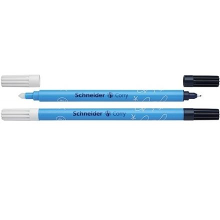 Tintenlöscher mit Schneider-Schneider-Scheibenschriftsatz, blau