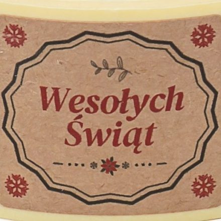 Weihnachtsaufkleber Kraft Frohe Weihnachten 35x40 mm, 200 Stück