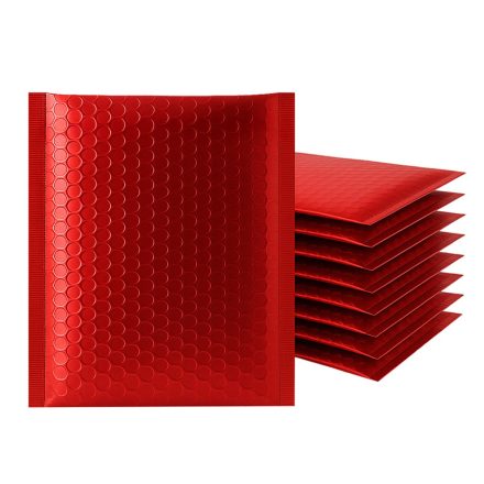 Luftpolsterumschläge schützend metallisch E15 rot 100 Stück. für den Versand