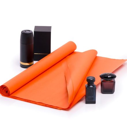 Seidenpapier für Rolle orange 50x75cm 48 Blätter Papier zum Verpacken
