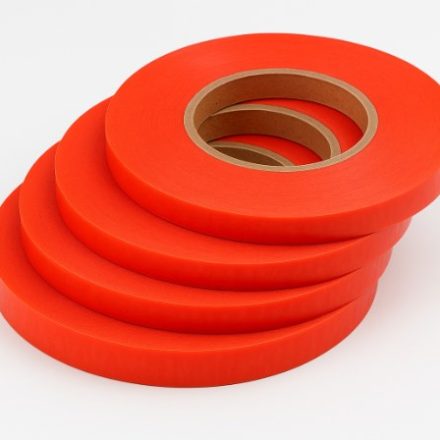 Bilaterales Silikon-Bannerband mit farbloser Montage 9mm x 50m