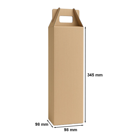 Schachtel gerippt 98x98x345mm / Wein