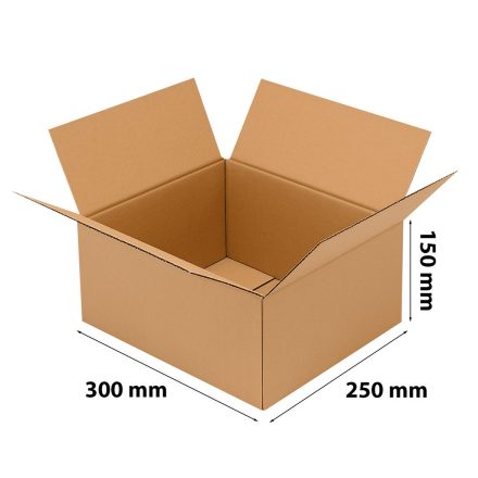 Postkarte Klappe Box 300x250x150 mm Bronze Business S, braun
