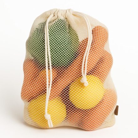Baumwollnetz ECRU 25x30 cm, Baumwollbeutel