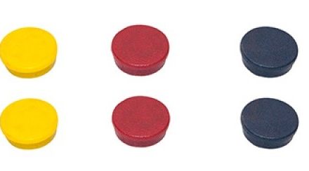 Rundmagnete für magnetische Tafeln 35 mm Mix-Farben 10 Stück