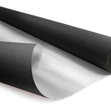Papier für Geschenke dekorativ KRAFT DUO METAL schwarz-silber 69 cm x 50 m