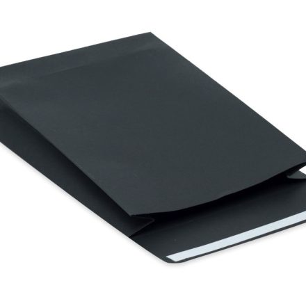 Kartonumschlag mit Seitenfalte C4 230x320x60mm schwarz 220g 10Stück