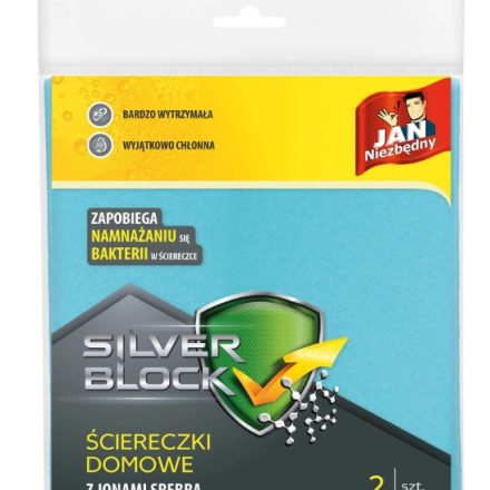Haustücher mit Mikrofaser Jan Notwendige Silver Block 2 Stück