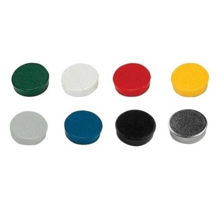 Rundmagnete für magnetische Tafeln 20 mm 10 Stück Mix Farben