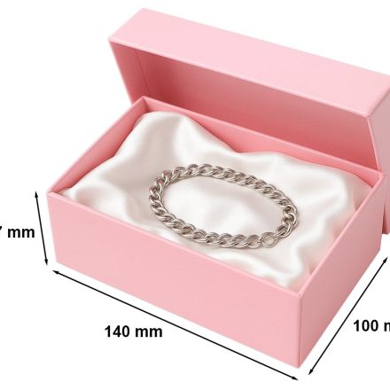 Geschenkbox laminiert mit Deckel 140x100x47 mm rosa