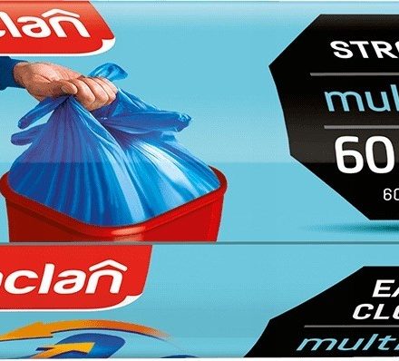 Müllsäcke Paclan M-top 60l - 24 Stück blau, robust