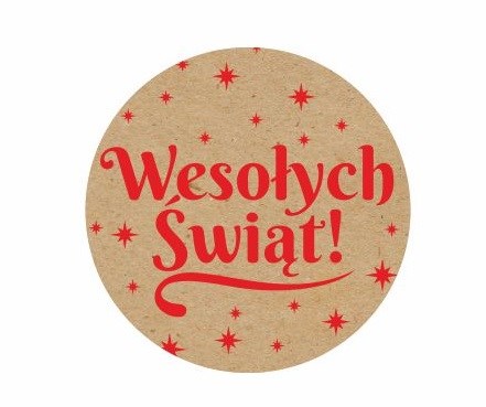 Weihnachtsaufkleber rund fi 30 mm Frohe Weihnachten Sterne, 200 Stück