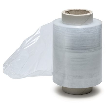 Minirap transparente Stretch Folie 10 cm 0,3 kg 23 um fi50 für Pakete