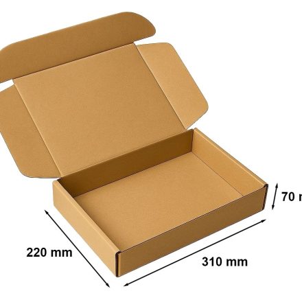 Stanzkarton A4 F427 310x220x70 mm, Stanzschachtel kraft