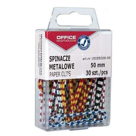 Metall beschichtete Büroklammern Zebra 50 mm bunt 30 Stück
