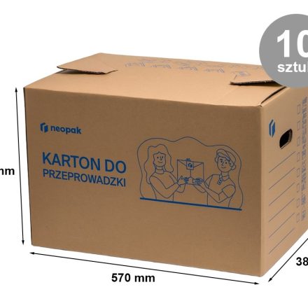 Starker Umziehkarton 570x380x390mm ((Zeichnung) 10 Stück