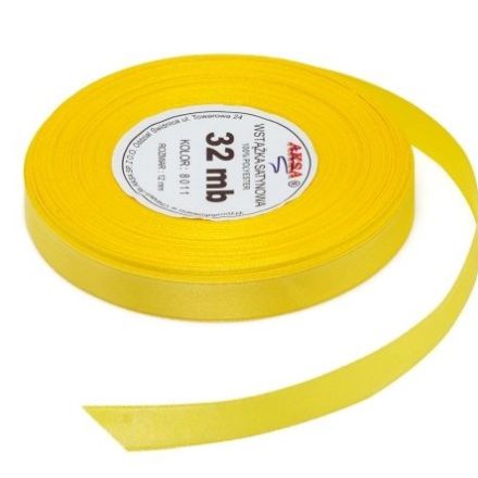 Satinband gelb 6 mm x 32 m, Paket 2 Stück