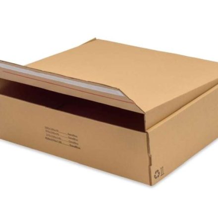 braun Stanzkarton 420x370x120mm F427 mit Streifen