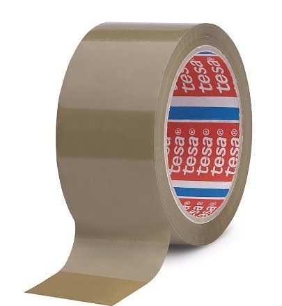 Packband selbstklebend TESA Solvent braun 50mm/66m