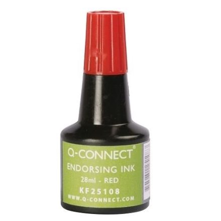 Drucktinte für Stempel und Gummistempel 28 ml rot ohne Öl