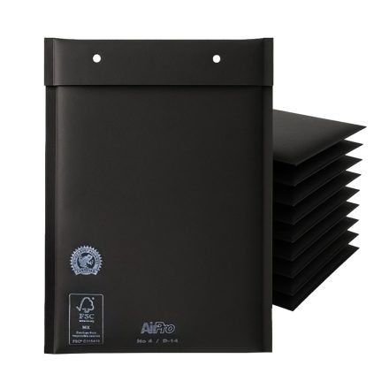 Luftpolsterumschläge schützend schwarz G17 250x350 mm, 100 Stück.
