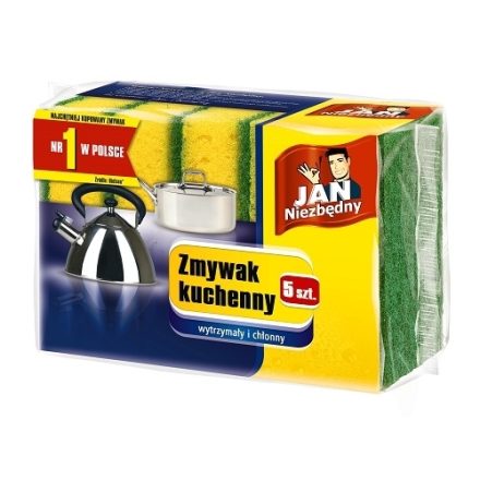 Küchenspüler Jan Notwendig, Geschirrschwamm und Töpfe 5 Stück