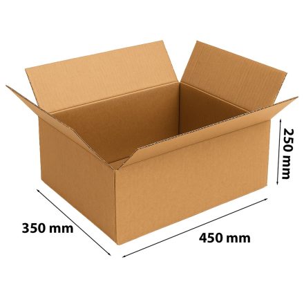 Postkarte Klappe A3 braun Box 450x350x250 mm Business L