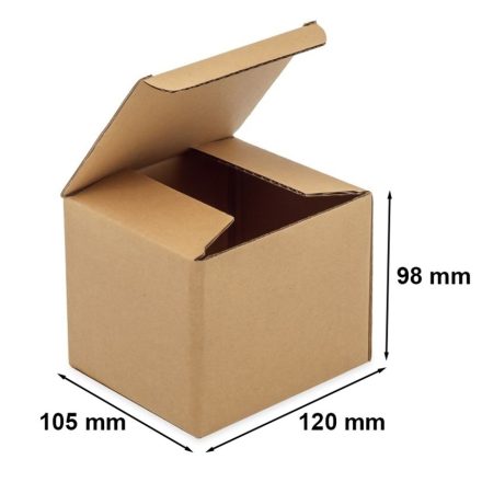 Stanzkarton – Schachtel F211 Tasse 120x105x98 mm braun
