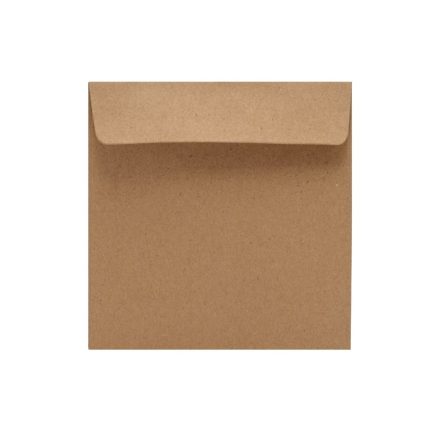 Umschläge dekorativ quadratisch K4 HK braun 120g 50 Stück. 165x165 mm