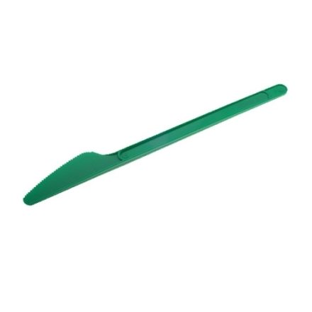 Einweg-Kunststoffmesser für eine Party von 16,5 cm 2,20 g 20 Stück, grün