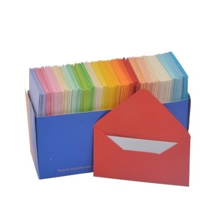 Briefumschläge 58x102 mm Mixfarben 200 Stück ohne Kleber 80 g