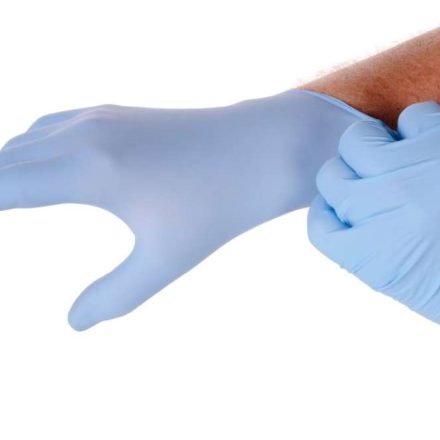 Nitryl-Handschuhe Einweg S blau purpurn 100 Stück