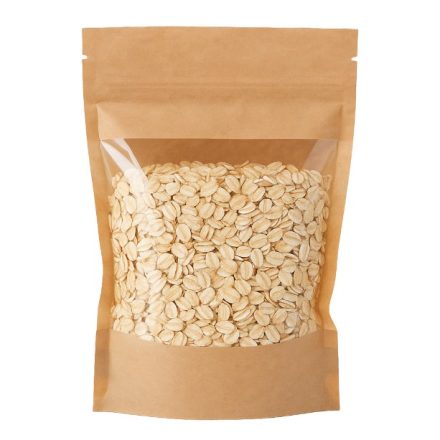Doypack Papier- und PE-Tüten mit großem Fenster, Saiten, 750 ml, 100 Stück
