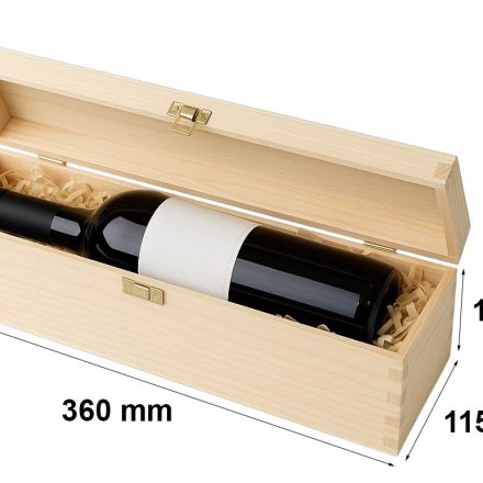 Holzschachtel für K-961 Pinienwein 115 x 105 x 360 mm