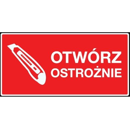 Selbstklebende Etiketten Vorsichtig öffnen 100x50mm 100 Stück