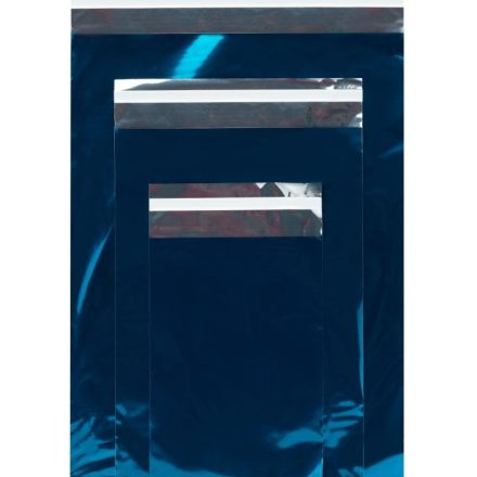 Metallisierte Beutel mit Streifen 230x325 mm blau 100 Stück