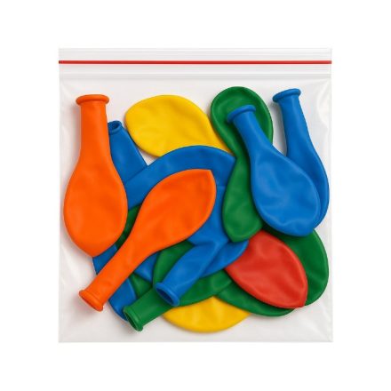 Transparente Saitentaschen mit Schlösser 100x100 mm 40 um 100 Stück