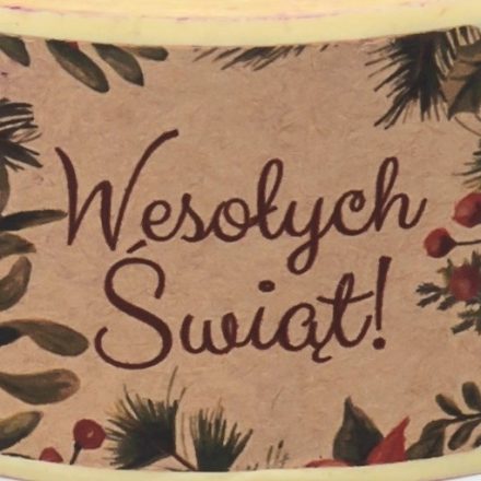 Aufkleber Weihnachten Kraft Frohe Weihnachten 2, 35x40 mm, 200