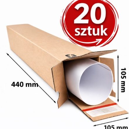 Schachtel Tubowe 105x105x440mm Versandkarton Für Poster 20 Stück