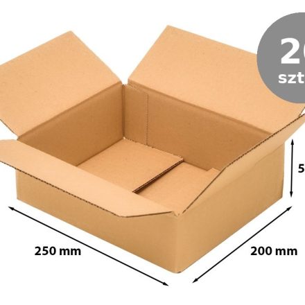 Faltkarton 250x200x50 mm B320 braun bis Packkomat A 20 Stück