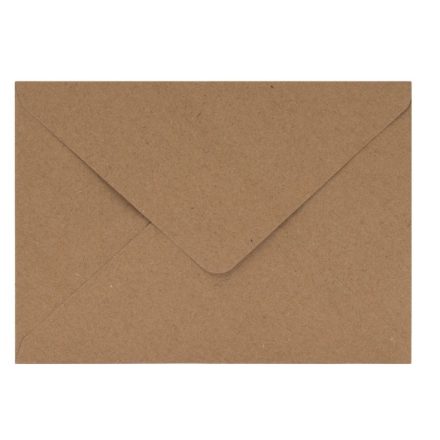 exklusive Umschläge B6 braun 120g für Hochzeitseinladungen, 50 Stück