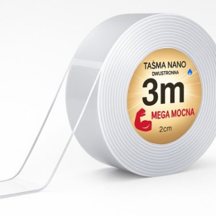 Bilaterales Band NANO Universal 20mm x 3m x 1mm Farblos