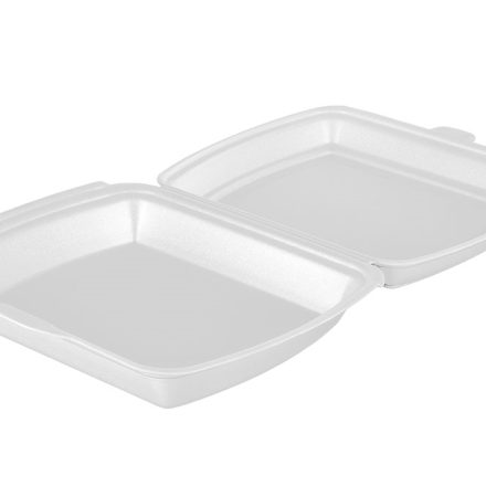 MenüBox Mittagsbehälter Styropor 1-Bett 245x205x65 125 Stück