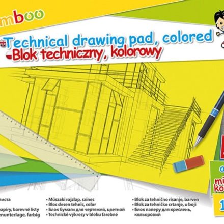 Technischer Block A3 10 Karten 150gsm Mix Farben